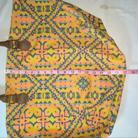 Bohemian mustard yellow large duffle bag‎ - Picture 5 of 6